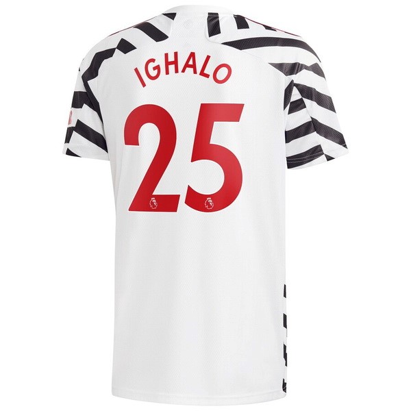 Maillot Football Manchester United NO.25 Ighalo Third 2020-21 Blanc